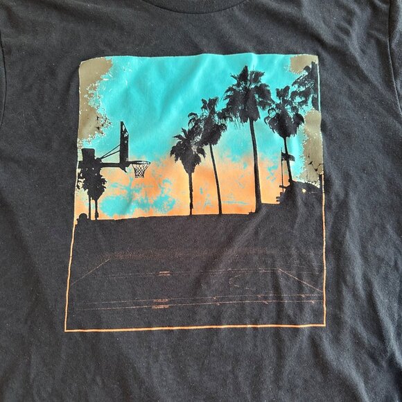 Old Navy Blue Short Sleeve Graphic Tee T-shirt Mens Large - Picture 4 of 9